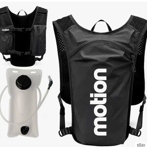 NEW Black OS Running Hydration Vest for Hiking/ Outdoors/ Lightweight 1.5L
